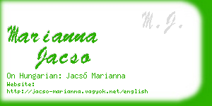 marianna jacso business card